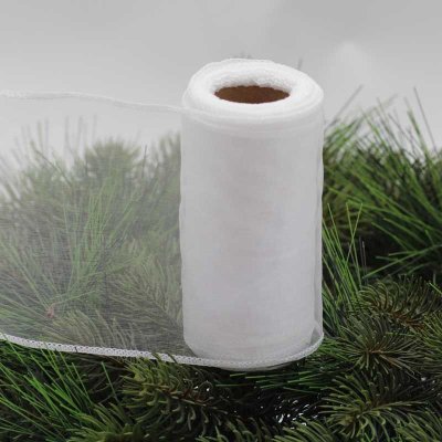 Organza 12cm/10y - bilá - AP0529 – Sleviste.cz