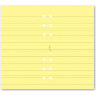 Filofax Poznámkový papír, linkovaný žlutý formát A6 – Zboží Živě