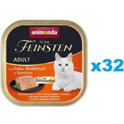 Animonda Vom Feinsten Adult kuřecí hovězí mrkev 32 x 100 g