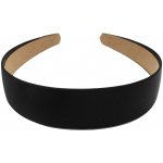 Černá saténová čelenka – Zboží Dáma