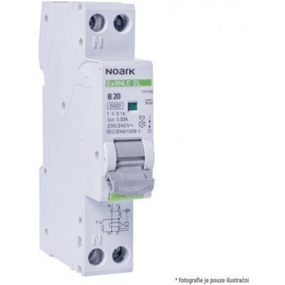 Noark Electric Ex9NLE EL 1P+N B20 30mA A 111163 – Sleviste.cz