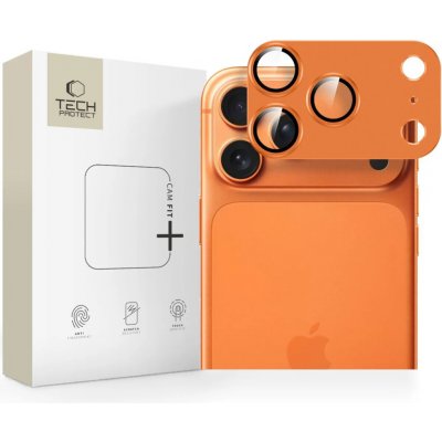 TECH-PROTECT CAMFULL FIT+ ochranný kryt kamery iPhone 17 Pro Max kosmická oranžová (5906302335534) – Zboží Živě