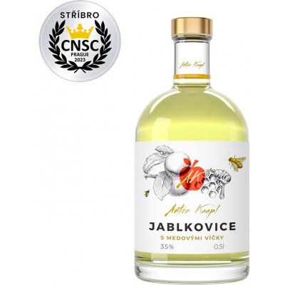 Anton Kaapl Jablkovice s medovými víčky 35% 0,5 l (holá láhev) – Zboží Mobilmania