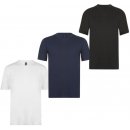 Donnay Three Pack V Neck T Shirt Mens white/Blck/Navy