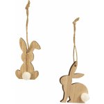 Textilomanie Závěsný dřevěný zajíček TIMBERHOP více variant – Zboží Dáma