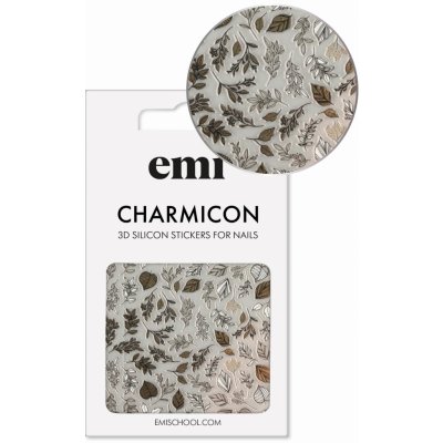 E.Mi Charmicon 3D Silicone Stickers 222 Leaf Fall samolepka – Zboží Mobilmania
