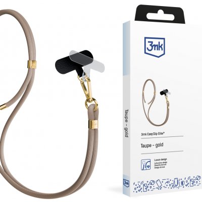 Šňůrka na telefon 3mk EasyClip Elite – béžová – Zboží Živě