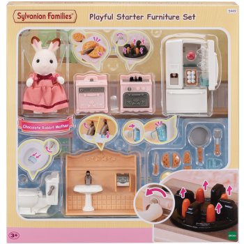 Sylvanian Families 5449 Startovací set nábytku a Chocolate králičí mamky