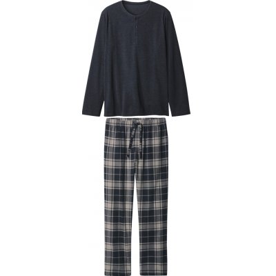 esmara Men pánské flanelové pyžamo navy modrá – Hledejceny.cz