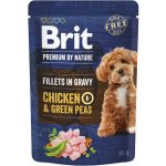 Brit Premium by Nature Adult Dog Fillets in Gravy Chicken & Green Peas 85 g – Hledejceny.cz