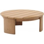 Kave Home Xoriguer 90 cm Dřevěný zahradní konferenční stolek – Hledejceny.cz