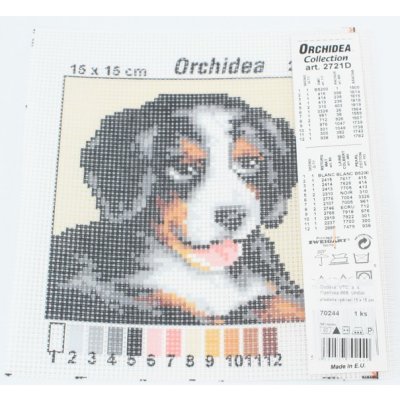 Předloha vyšívací 15x15cm Štěně bernský salaš. – Hledejceny.cz