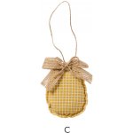 Ib Laursen Závěsná velikonoční dekorace Eggs A, béžová barva, textil – Zboží Mobilmania