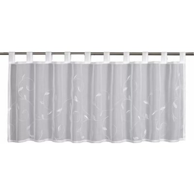 Vitrážní záclonka s poutky Voile 135x45cm bílá – Hledejceny.cz