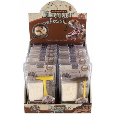 Malý archeolog dinosaurus fosilie plast 2 barvy v blistru 12 5x19x5cm 12ks – Hledejceny.cz