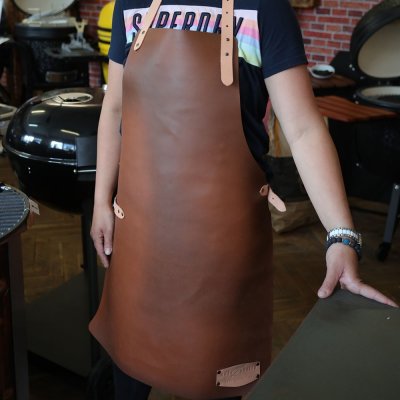 zVostra kožená zástěra Brown design look – Zboží Dáma