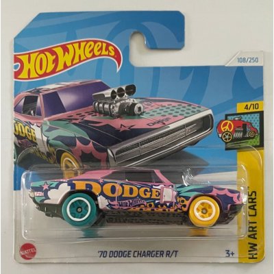 Mattel Hot Wheels '70 Dodge Charger R/T HW Art Cars 4/10 108/250 – Sleviste.cz