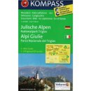 Kompass 064 Julische Alpen/Julské Alpy, Triglav 1:25 000 turistická mapa