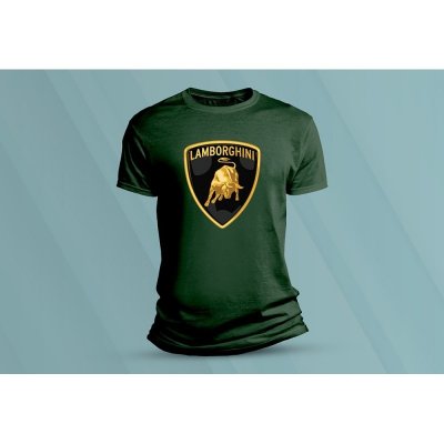 Sandratex dětské bavlněné tričko Lamborghini. lahvově zelená – Sleviste.cz