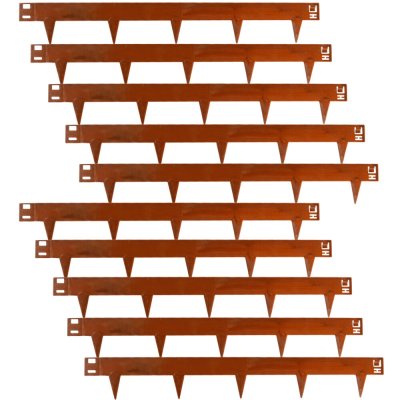 Unigardia obrubník s hroty 15 cm x 10 m corten 1 ks – Sleviste.cz