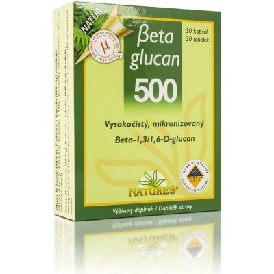 Natures Beta glucan 500+ 30 kapslí – Hledejceny.cz