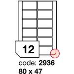 Rayfilm R0100.2936A samolepící 80x47mm bílé 100 listů – Zboží Dáma