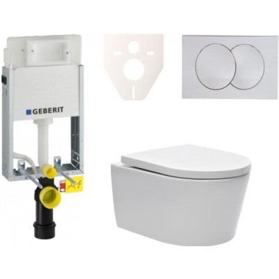 Geberit Závěsný WC set k zazdění + WC SAT Brevis SIKOGE1W7 – Zboží Dáma