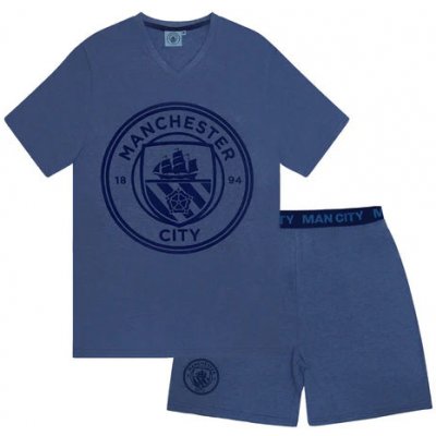 FC Manchester city pánské pyžamo krátké modré – Zboží Mobilmania