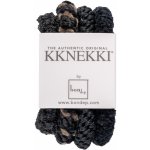KKNEKKI Gumička do vlasů Kknekki no. 40 – set 4 ks, černá barva, textil – Hledejceny.cz
