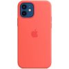 Pouzdro a kryt na mobilní telefon Apple Apple iPhone 12 / 12 Pro Silicone Case with MagSafe Pink Citrus MHL03ZM/A