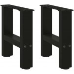 Omaxi 311917 Nohy konferenčního stolku černé 2 ks 30 x 30-31 cm ocelové – Sleviste.cz