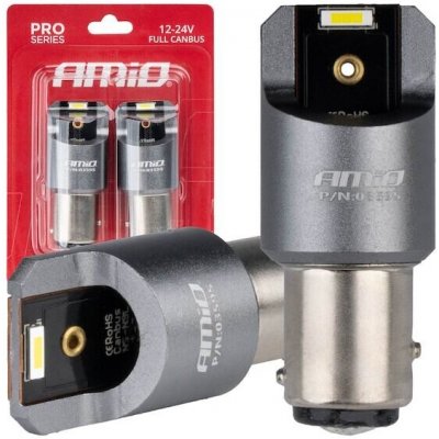LED žárovky FULL CANBUS PRO BAY15D P21/5W 2x1860SMD bílá 12V 24V AMIO-03595 – Hledejceny.cz