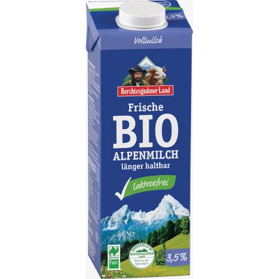 BGL Bio Čerstvé alpské plnotučné mléko bez laktózy 1 l