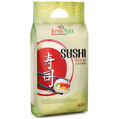 Lotus Rýže na sushi 1 kg – Zboží Dáma