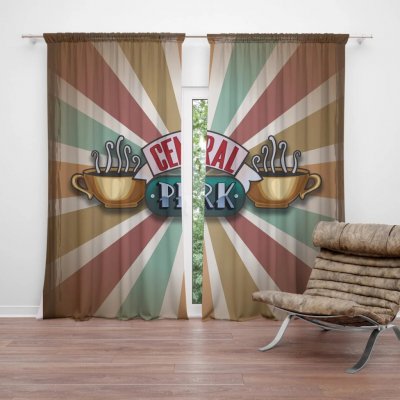 Sablio Závěs Seriál přátelé CENTRAL PERK Abstrakce: 2ks 140x250cm – Hledejceny.cz