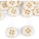 Knoflík plastový 12mm květ smetanový – Zboží Mobilmania