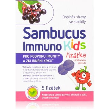 Sambucus Immuno Kids lízátka 5 ks
