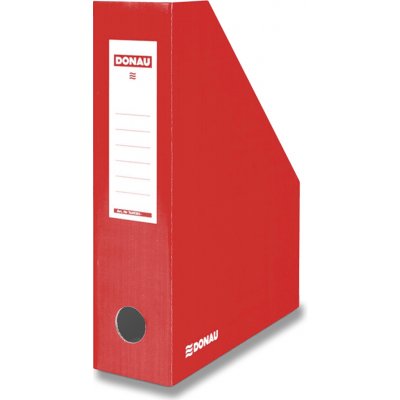 Donau - kartonový stojan na katalogy - 80 mm, červený A4 – Sleviste.cz