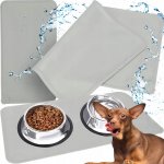 Purlov 24295 Podložka pod psí misku protiskluzová silikonová 60 x 45 cm šedá – Zboží Dáma