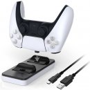 Dokovací stanice pro gamepady a konzole Dobe PlayStation 5 DualSense Charging Station