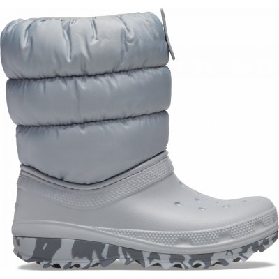 Crocs Classic Neo Puff Boot K Lgr Dětské sněhule béžová – Hledejceny.cz