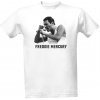 Dámské tričko s potiskem Tričko s potiskem Freddie Mercury Bílá