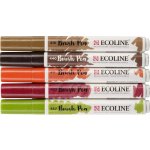 Royal Talens 11509904 Ecoline brushpen set sada štětečkových akvarelových popisovačů autumn 5 ks – Hledejceny.cz