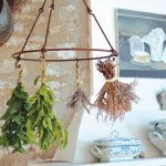 Esschert Design Držák na sušení bylinek Secrets du Potager hnědý 36 x 40 cm – Zboží Dáma