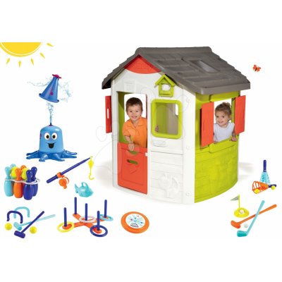 Smoby set domeček Jura Lodge BIG vodní klaun a Écoiffier set 7 sportovních her 810500-15 – Hledejceny.cz