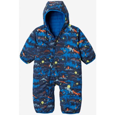 Dětská kombinéza Columbia Powder Lite Reversible Bunting collegiate navy indigo mtn – Zboží Dáma