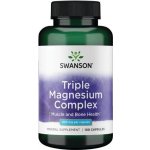 Swanson Triple Magnézium Complex 400 mg 100 kapslí – Hledejceny.cz