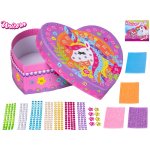 Mikro trading Unicorn Sada lepení barevných kamínků na šperkovnici 13 x 12,5 cm – Hledejceny.cz