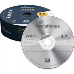 MediaRange DVD+R 4,7GB 16x, cakebox, 25ks (MR404) – Zboží Živě