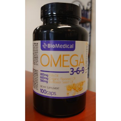 BioMedical Omega 3-6-9 100 kapslí – Hledejceny.cz